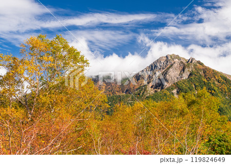 《富山県》紅葉の立山黒部アルペンルート・黒部平庭園 《富山県》紅葉の立山黒部アルペンルート・黒部平庭園 119824649