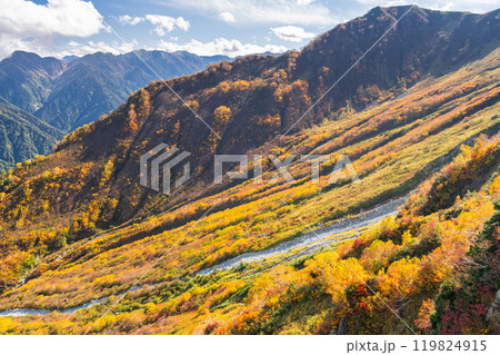 《富山県》紅葉の立山黒部アルペンルート・大観峰雲上テラス 《富山県》紅葉の立山黒部アルペンルート・大観峰雲上テラス 119824915