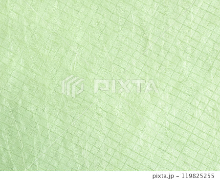 和紙のテクスチャのイメージ素材　格子柄　緑色 119825255