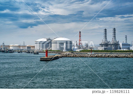 仙台 石油コンビナートと火力発電所 119826111