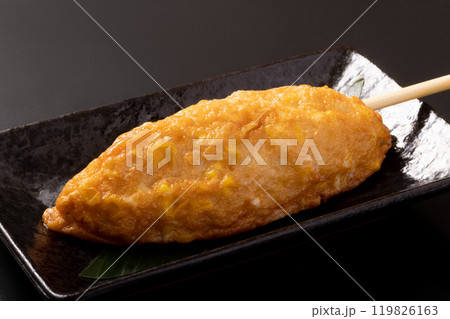 とうもろこしチーズすり身揚げ棒(小柱入り) とうもろこしチーズすり身揚げ棒(小柱入り) 119826163