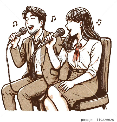 二人でカラオケ　二次会 119826620