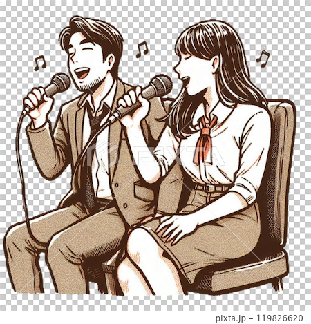 二人でカラオケ　二次会 119826620