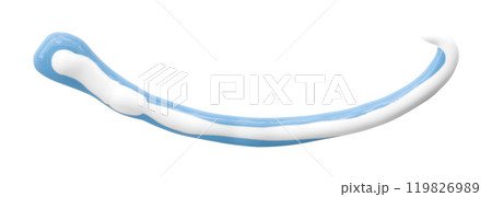 Light blue watercolor drops zigzag isolated on white background. Light blue watercolor drops zigzag isolated on white background. 119826989