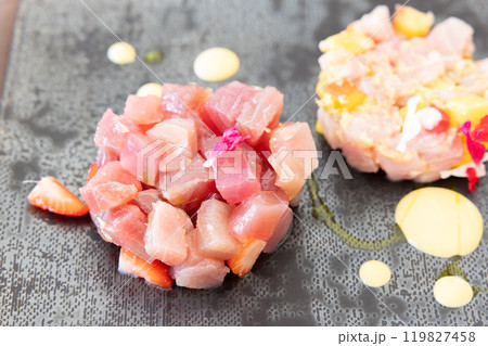 おいしいフレンチ、魚のタルタル 119827458