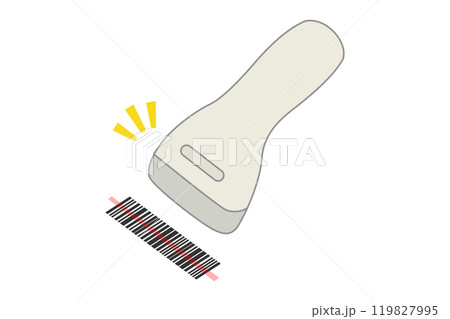 バーコードリーダーのイラスト素材 119827995