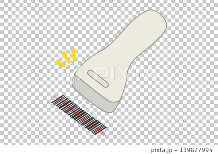 バーコードリーダーのイラスト素材 119827995