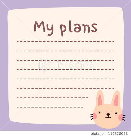 Cute to do list template Cute to do list template 119828038