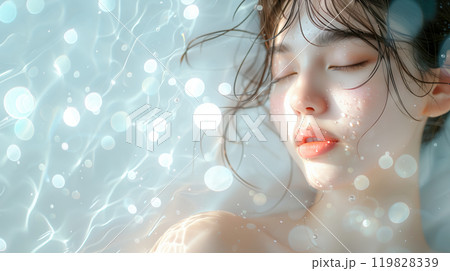 スキンケアとリラックスタイム スキンケアとリラックスタイム 119828339