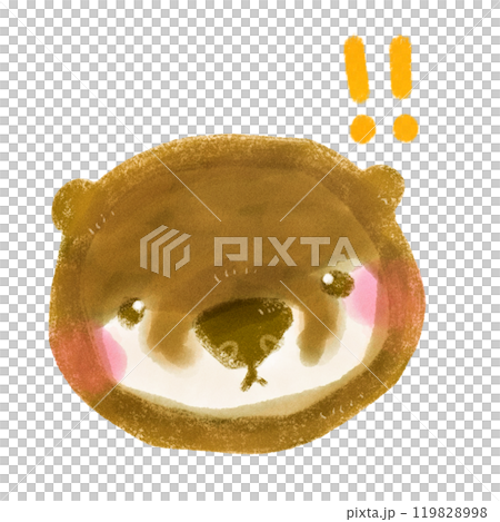 驚喜可愛的手繪水獺人物插畫 119828998