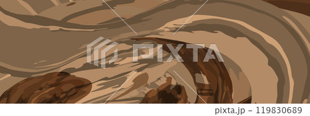 Particles of earth and dust. Brown sand texture.Top view of the cake. Chocolate and coffee powder, scattered cocoa on a light background. Particles of earth and dust. Brown sand texture.Top view of the cake. Chocolate and coffee powder, scattered cocoa on a light background. 119830689