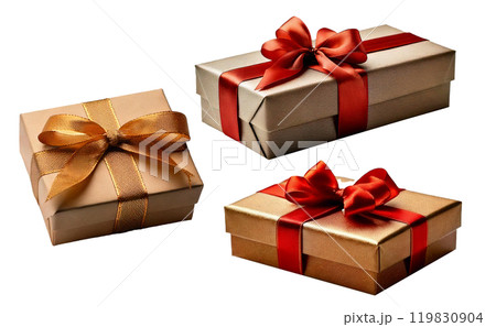 ギフトラッピング・プレゼントのイメージ素材透過 image of gift（PNG） 119830904