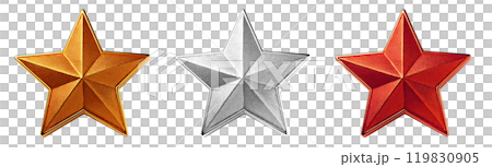 星・スターのイメージ素材透過 image of star（PNG） 119830905