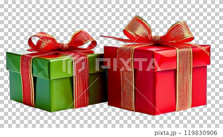 ギフトラッピング・プレゼントのイメージ素材透過 image of gift（PNG） 119830906
