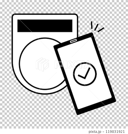 Illustration of touch payment with a smartphone 119831921