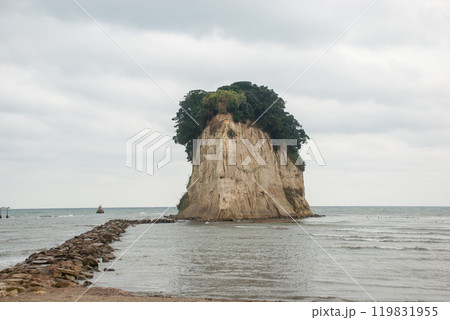 震災前の見附島 震災前の見附島 119831955