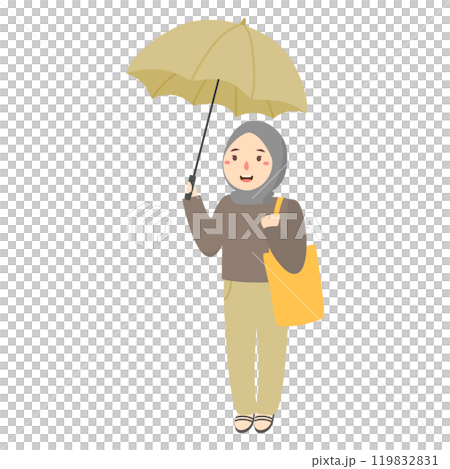 cute girl holding umbrella cute girl holding umbrella 119832831