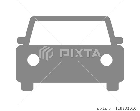 車のアイコン（シルエット） 119832910
