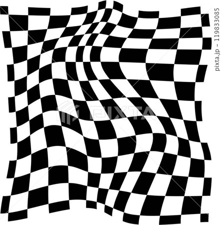 Psychedelic checkerboard pattern Psychedelic checkerboard pattern 119833085