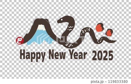 2025 巳年 年賀状 文字デザイン 2025 巳年 年賀状 文字デザイン 119833380