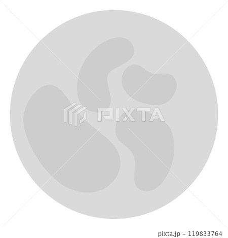 Full moon illustration in minimalist style, Vector Full moon illustration in minimalist style, Vector 119833764