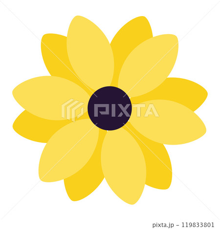 Yellow marigold flower for Day of the Dead celebration, Vector Yellow marigold flower for Day of the Dead celebration, Vector 119833801