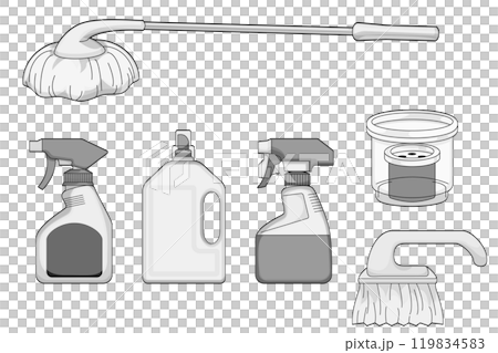 風呂用ブラシと洗剤セット|スタンダードな風呂掃除用具 風呂用ブラシと洗剤セット|スタンダードな風呂掃除用具 119834583