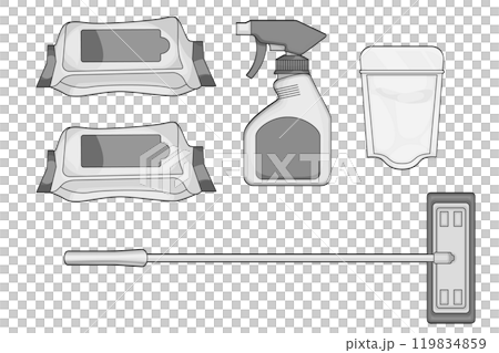 床掃除用道具と洗剤セット|スタンダードなリビング掃除用具 床掃除用道具と洗剤セット|スタンダードなリビング掃除用具 119834859