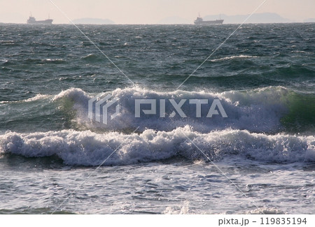 荒れた日の今治七五三ケ浦 119835194