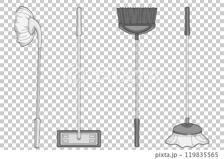 Mop and cleaning brush set | Floor and wall cleaning tools 119835565