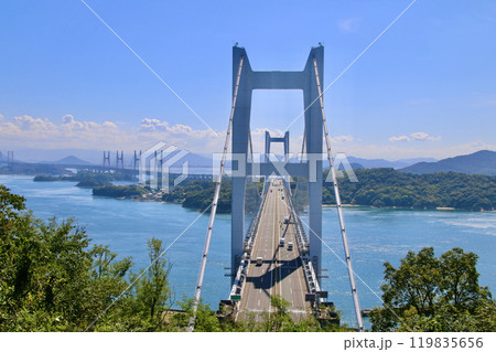 瀬戸大橋・鷲羽山・東屋展望台から(岡山県・倉敷市) 瀬戸大橋・鷲羽山・東屋展望台から(岡山県・倉敷市) 119835656