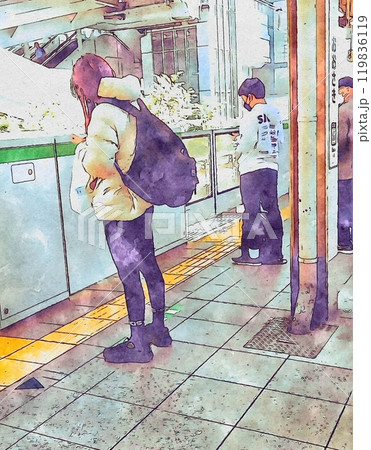 通勤電車 通勤電車 119836119