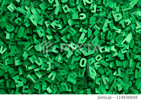 シームレス背景画像_アルファベット風の文字_2 119836689