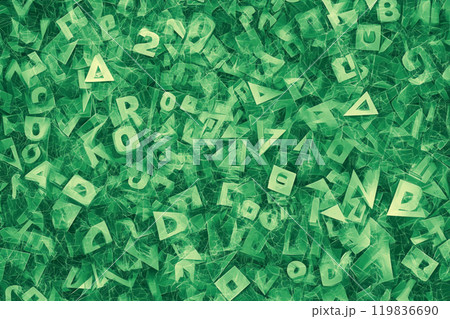 シームレス背景画像_アルファベット風の文字_2 119836690