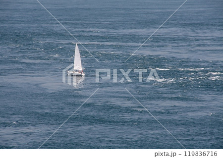 来島海峡を通過するヨット 来島海峡を通過するヨット 119836716