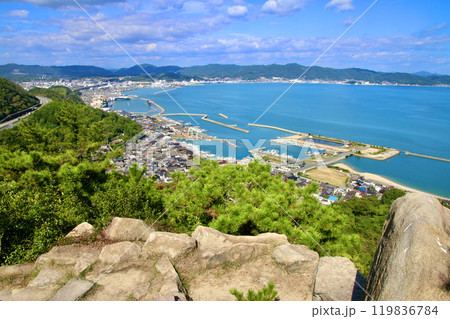 鍾秀峰・山頂展望台からの眺望（岡山県・倉敷市） 119836784