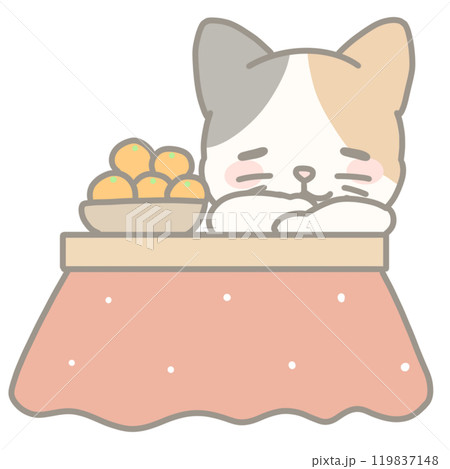 コタツでまったり☆三毛猫さん