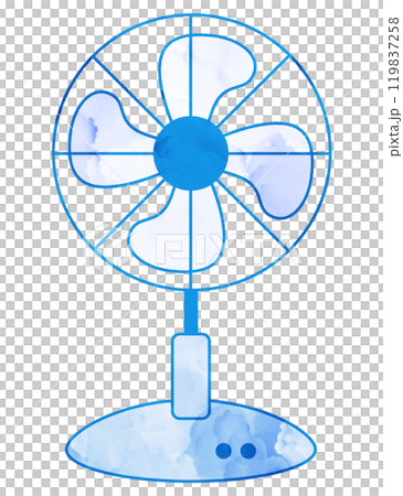イラスト素材 扇風機 水彩 イラスト素材 扇風機 水彩 119837258