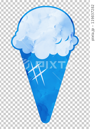 Illustration material Ice cream watercolor Illustration material Ice cream watercolor 119837282