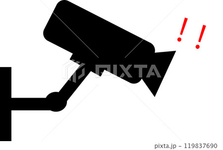 防犯カメラのイラスト素材 防犯カメラのイラスト素材 119837690