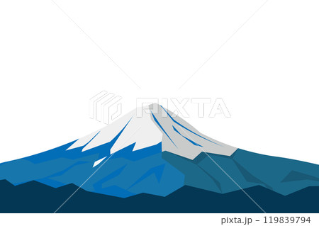 シンプルな富士山のイラスト 119839794