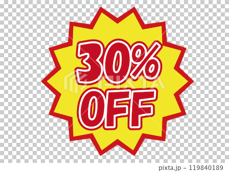 販促POP30%OFF 販促POP30%OFF 119840189