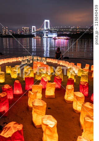 《東京都》お台場海の灯まつり・お台場海浜公園の夜景 119840439