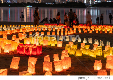 《東京都》お台場海の灯まつり・お台場海浜公園の夜景 119840561