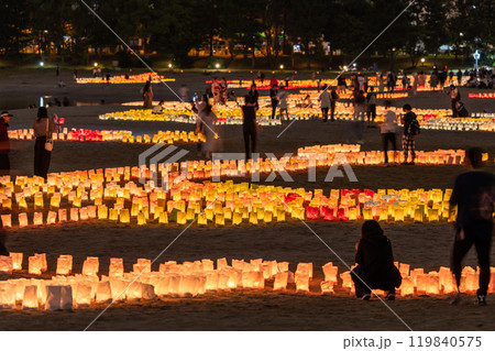 《東京都》お台場海の灯まつり・お台場海浜公園の夜景 119840575
