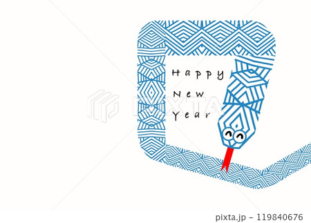 巳年年賀状 巳年年賀状 119840676