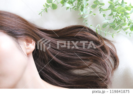 女性の髪の毛　ヘアケアイメージ 119841875