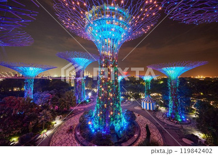 観光客がいないガーデンズバイザベイ 119842402