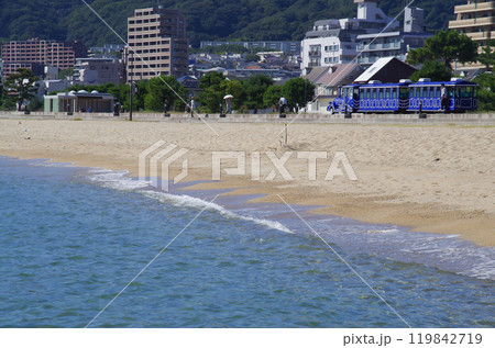 神戸・須磨海浜公園・海水浴場・ビーチトレイン 119842719