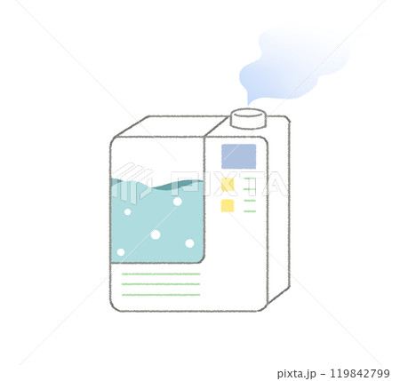 加湿器のイラスト素材 秋冬の乾燥対策 加湿器のイラスト素材 秋冬の乾燥対策 119842799